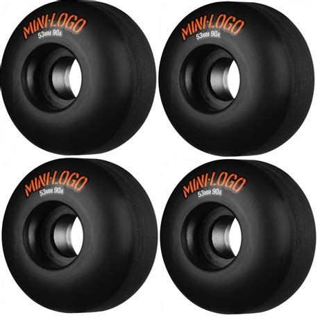 Mini Logo 53mm 90A Hybrid Black Skateboard Wheels – Shop709.com