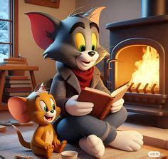 Tom and Jerry 😍☃️ ️ cute cartoons, 90's cartoons , cartoon network in ...