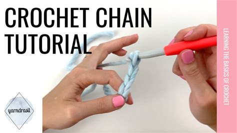 Chain Tutorial for Crochet - YouTube Beginner Crochet Tutorial, Crochet ...