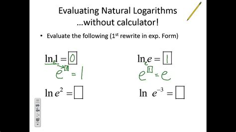 natural logs video a - YouTube