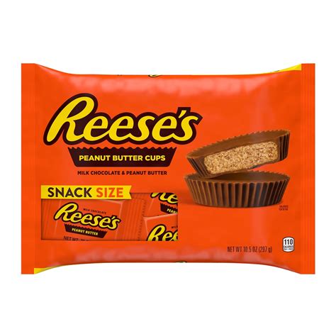 REESE'S Milk Chocolate Peanut Butter Snack Size, Easter Cups Candy Bag ...