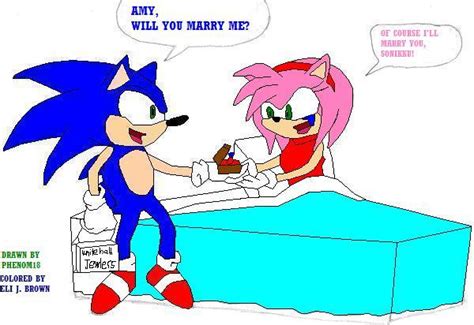 Sonic and Amy engaged by Eli-J-Brony on DeviantArt