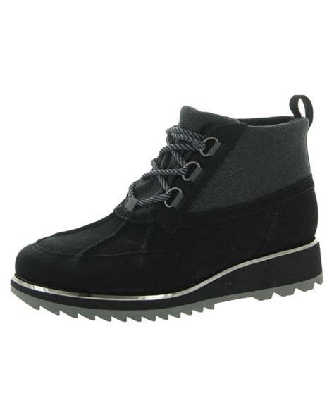 Vionic Nolan Leather Waterproof Combat & Lace-up Boots in Black | Lyst