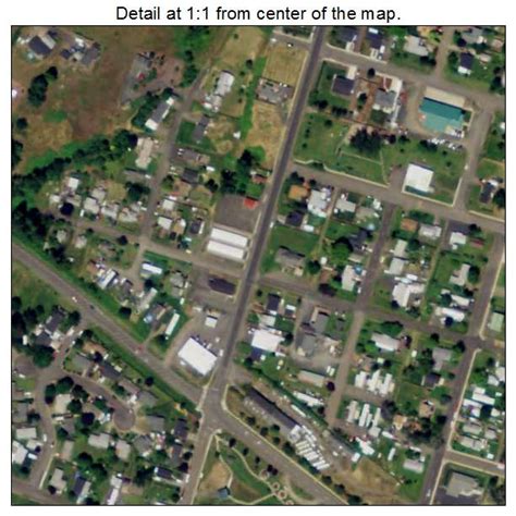 Aerial Photography Map of Lowell, OR Oregon