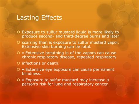 PPT - Sulfur Mustard (Mustard Gas) PowerPoint Presentation - ID:2501962