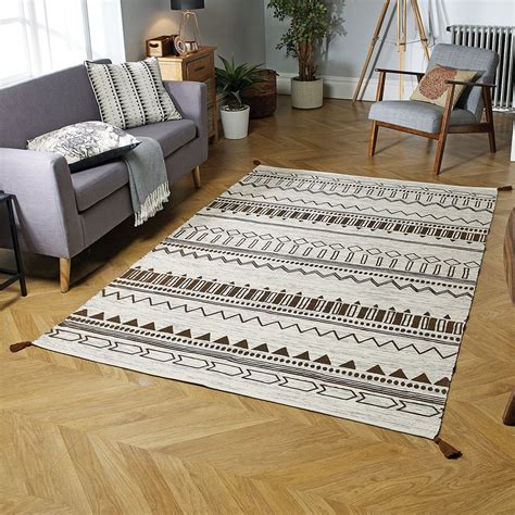 Cotton Rugs - Washable Flat Weave 100% Cotton Rugs Carpets with Modern – Xrugs