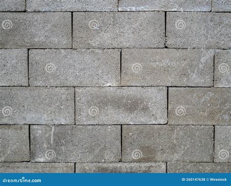 Gray Brick Stone Wall with Pattern Stock Photo - Image of material ...