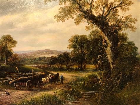 Oil Painting by 19th Century Landscape artist Thomas – Garners