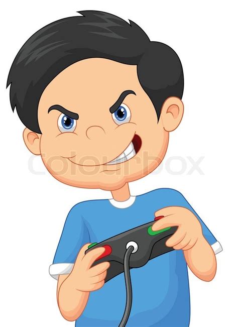 Playing Video Games Cartoon Images - Game Fans Hub