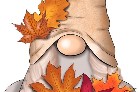 Fall Gnomes Clipart, Nordic Gnomes Clipart, Thanksgiving Gnomes, Whimsical Clipart, Autumn ...