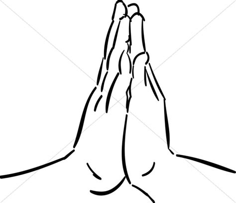 Praying hands hands together in prayer clipart - WikiClipArt