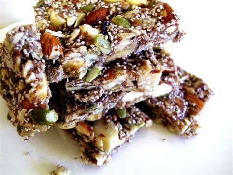 Raw Snacks - Honey Nut Raw Bars Recipe - Raw Recipes with Raw Dessert Recipes and Raw Chocolate ...