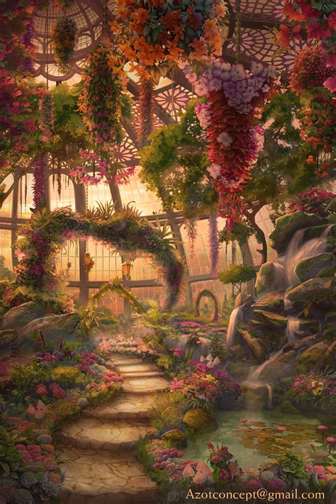 ArtStation - GlassHouse in the Evening