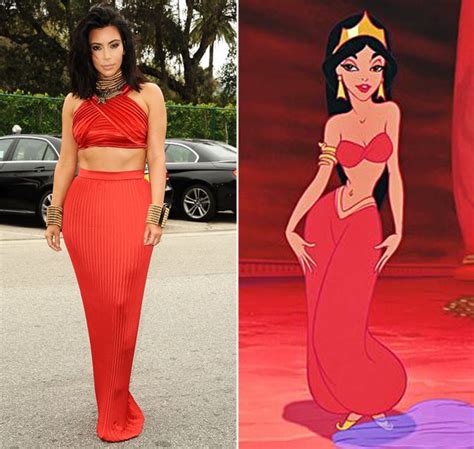 Kim Kardashian as Jasmine | Stars Channeling Disney Princesses on the Red Carpet | Us Weekly