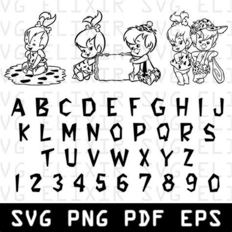 The Flintstones Font - Etsy