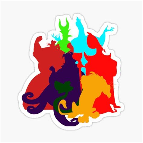 Disney Villains Stickers | Redbubble