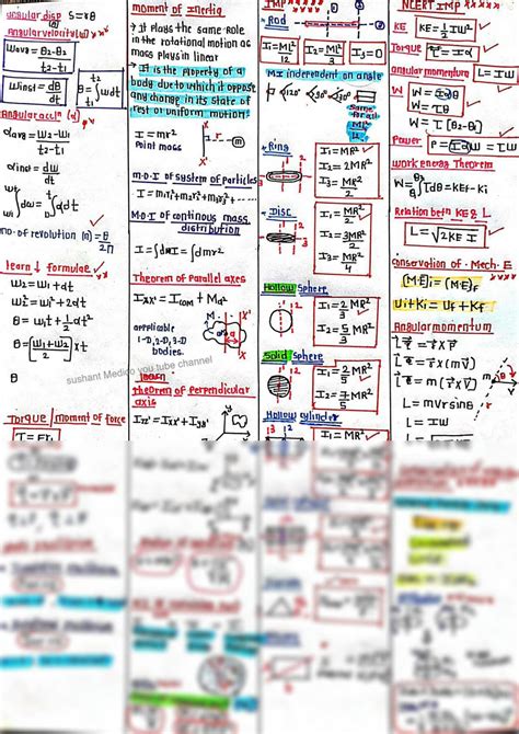 SOLUTION: Rotational motion formula sheet all in one - Studypool