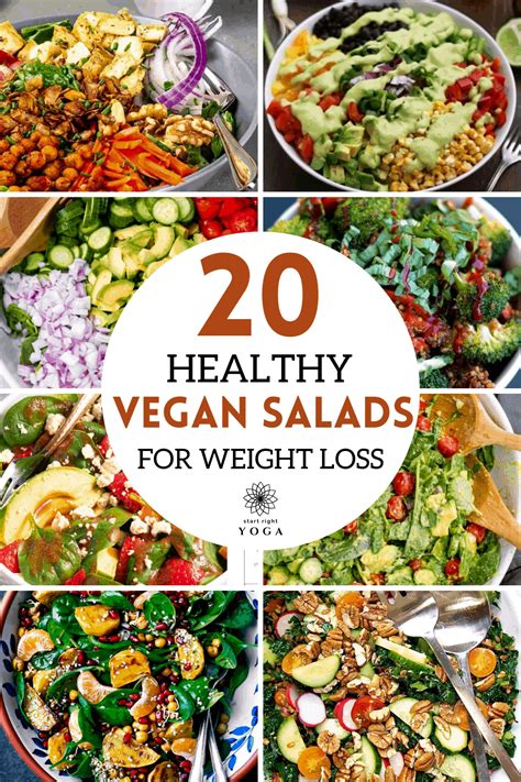 20 Skinny Healthy Vegan Salads For Weight Loss - startrightyoga.com