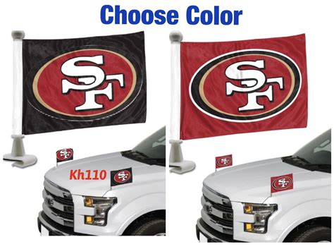 NFL San Francisco 49ers Ambassador Car Flag set of 2 – Cuisine reunionnaise