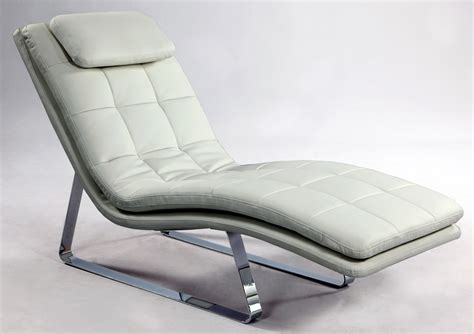 Full Bonded Leather Tufted Chaise Lounge With Chrome Legs New York New ...