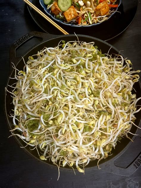 How to grow Mung Bean Sprouts Video Tutorial - Nitha Kitchen