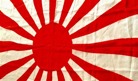 WW2 Japanese Rising Sun Silk Battle Flag - Enemy Militaria