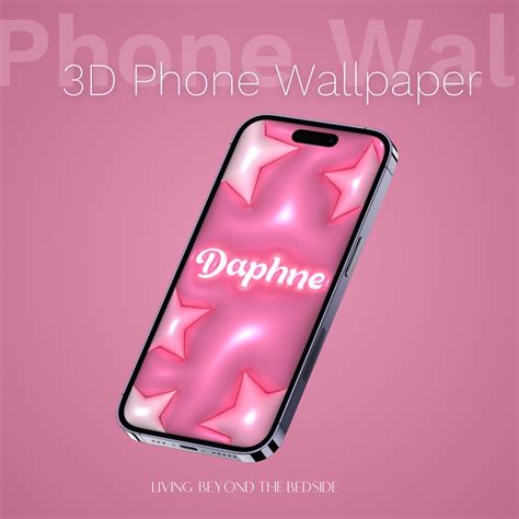 Custom 3D Phone Wallpaper With Name Personalization Custom Name Phone Wallpaper Personalized 3D ...