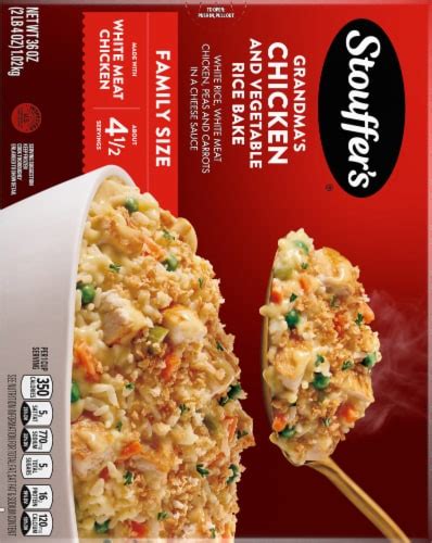 Stouffer's® Family Size Grandma's Chicken & Vegetable Rice Bake Frozen Meal, 36 oz - Kroger