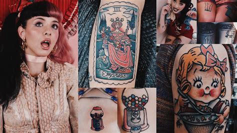 todas as tatuagens da melanie martinez (atualizado) - YouTube