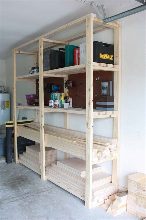 Easy DIY Garage Storage Shelves