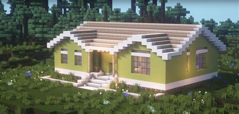 Minecraft Comfortable suburban house Ideas and Design