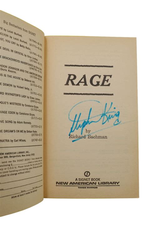 Rage | Stephen King, Richard Bachman | First Edition