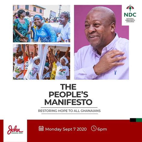 NDC 2020 Manifesto Launch Live Stream» GhLinks.com.gh™