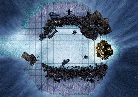 Ice Cavern - White Dragon Lair : battlemaps