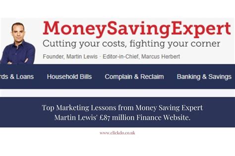 Marketing Lessons from Martin Lewis' Finance Website.