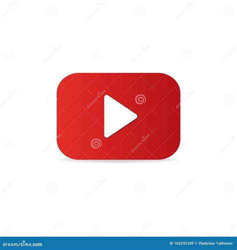 Icon Play and Watch Videos. Button To Watch the Video in Red. Vector Illustration EPS 10 ...