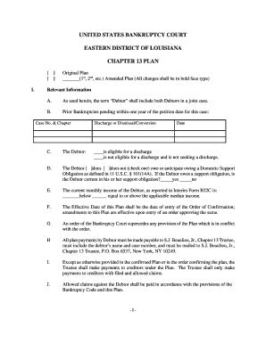 23 Printable chapter 13 bankruptcy forms Templates - Fillable Samples ...