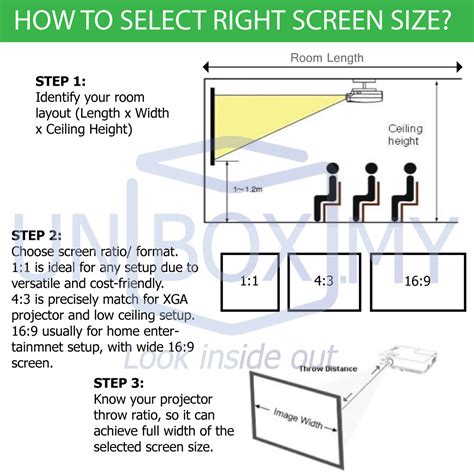 MEKI EZ Manual Projection Screen 4:3 | UNBOX.MY