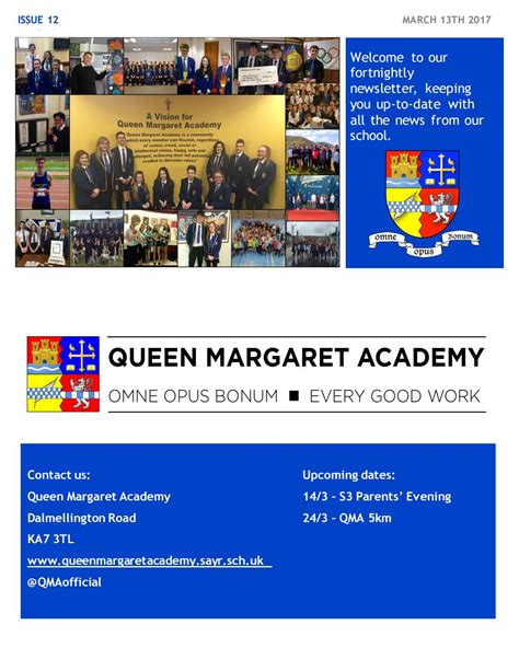 QMA newsletter issue 12 120317 by Queen Margaret Academy - Issuu