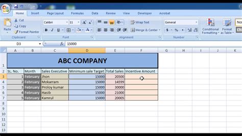 How To Calculate Incentive for Sales Executive in Excel Sheet (English ...