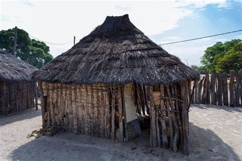 African village house | Traditional african village with houses — Stock ...