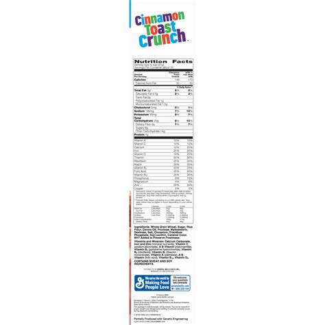 Cinnamon Toast Crunch Nutrition Facts And Ings - Nutrition Ftempo