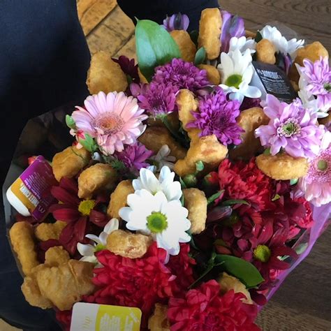 This chicken nugget bouquet is everything