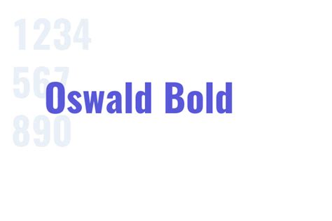 Oswald Bold - Font Free Download