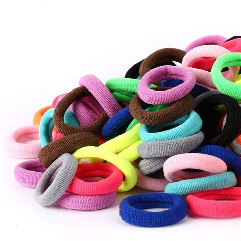 New Genesis Online - 100Pcs Elastic Hair Ties,Cotton Toddler Hair Ties ...