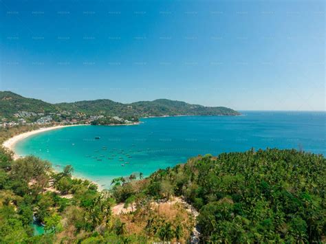 Phuket Island Tropical Beach Aerial - Stock Photos | Motion Array