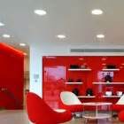 Red Plastic Wall Office Design Ideas - Interior Design Ideas