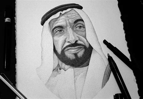 Stippling portrait on Behance