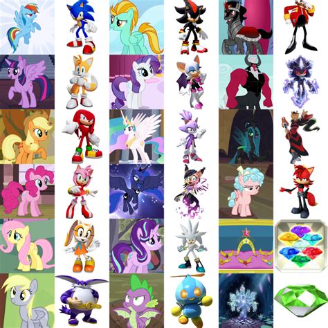 Sonic/My Little Pony: Friendship Is Magic comparison | Fandom