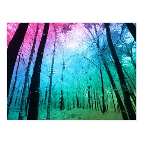 Pastel Forest Postcard | Zazzle